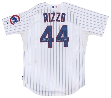 2013 Anthony Rizzo Game Used & Signed Chicago Cubs Home Jersey Used on 9/25/13 (MLB Authenticated & Beckett)